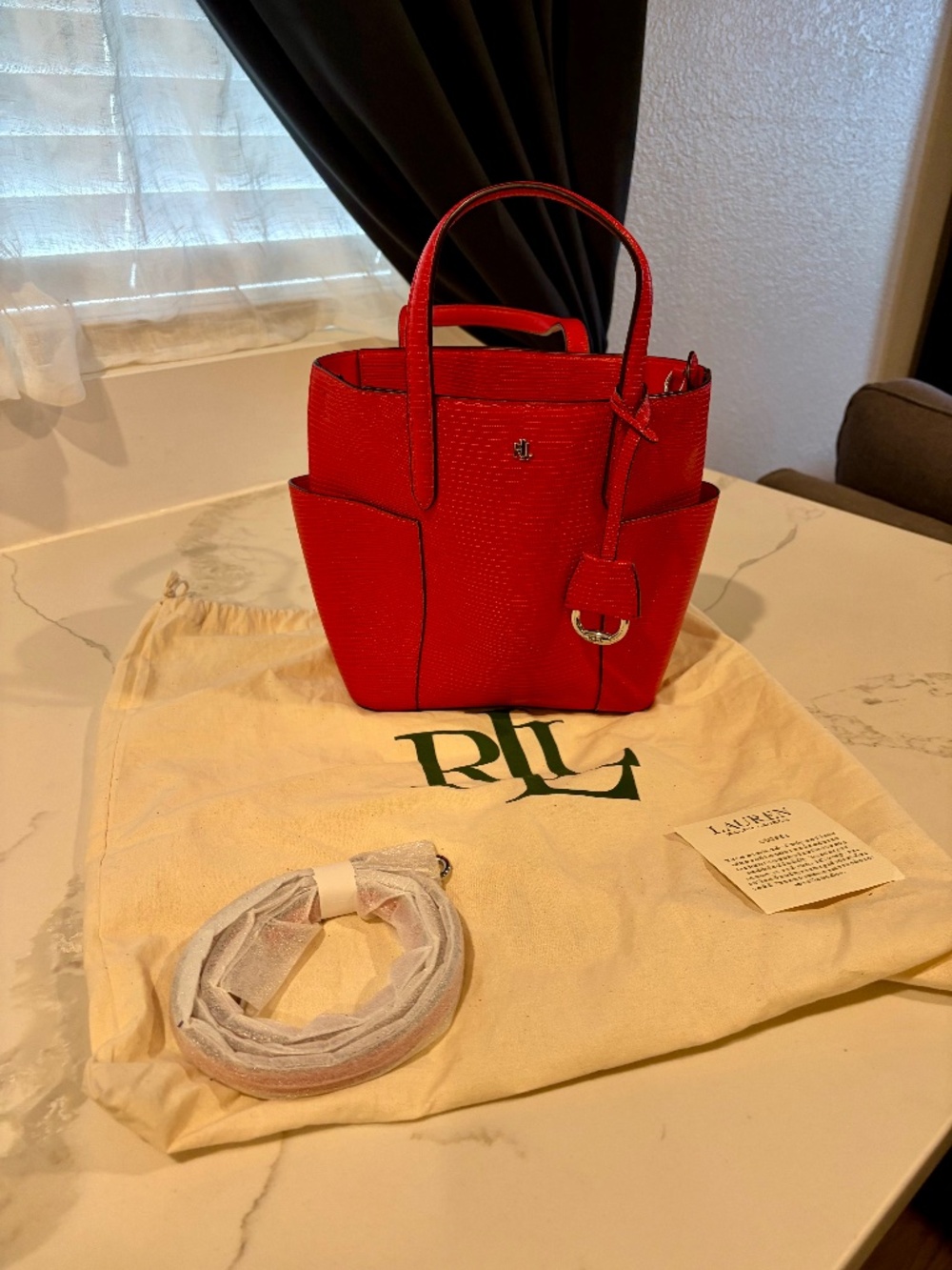 Leather handbag
